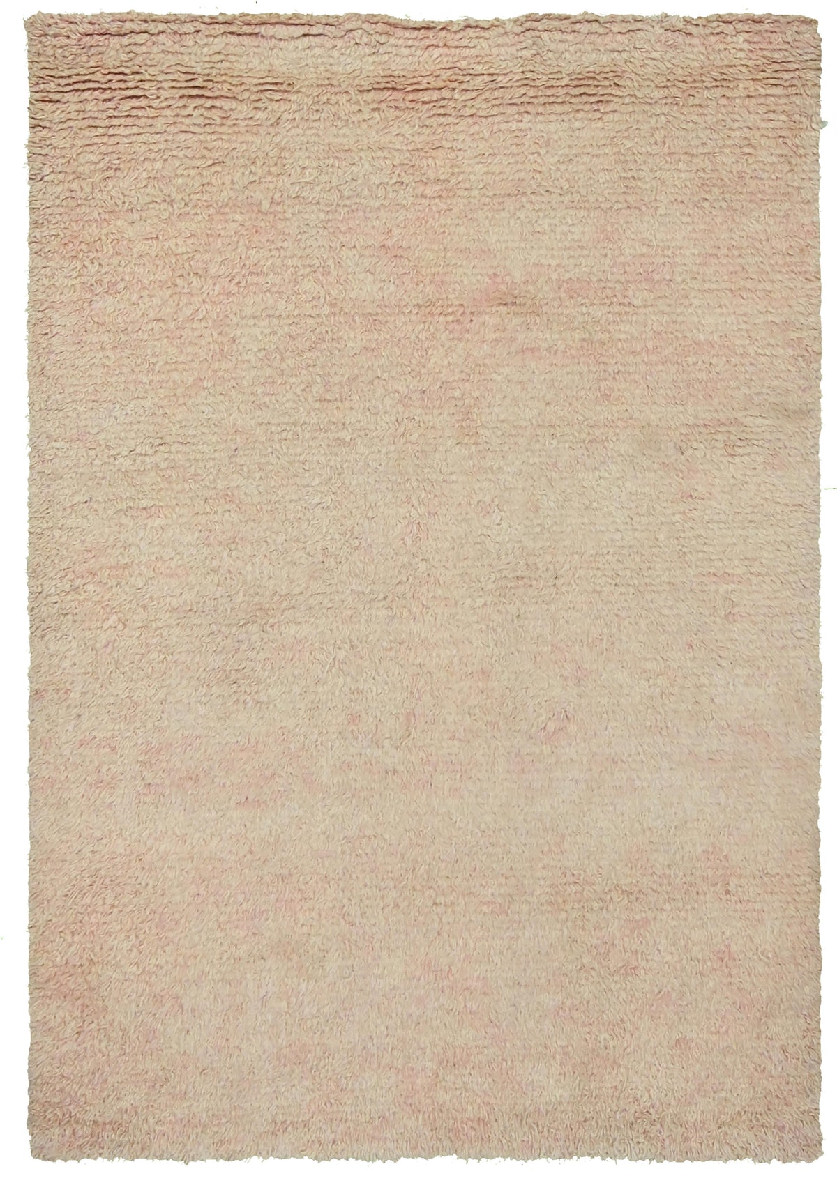 A square, high-pile shag area rug in a soft blush pink color, shown flat against a white background.Atlantica Organics curates antique and handmade rugs, Persian, Afghan, Tibetan, Pakistani, Turkish Oushak, Kilim, Khotan, tribal and contemporary textiles for luxury interiors, homes and real estate. Our collections connect timeless craftsmanship with interior design, furniture, fine art, architecture and modern living. Explore curated rugs, collectible textiles, natural materials, cultural heritage, sustaina